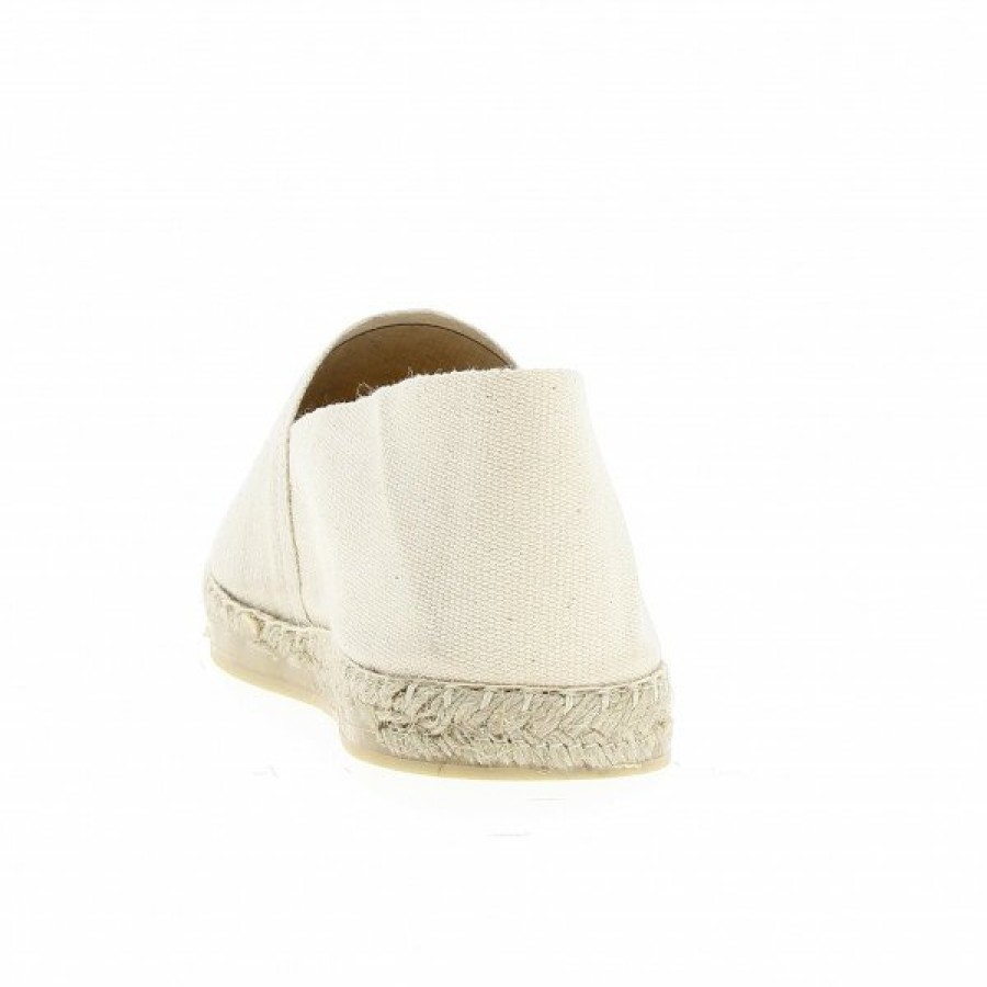 Espadrilles Maison de espadrille Cousu Machine | Souple Unis Ecru