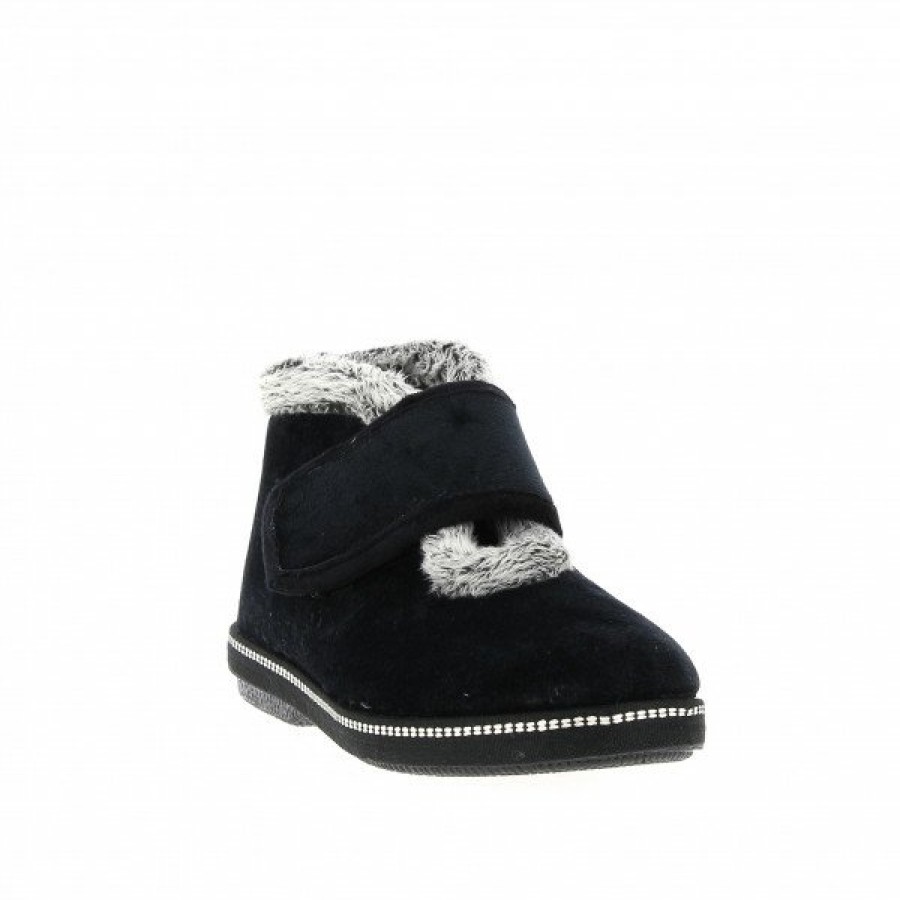 Pantoufles Maison de espadrille | Inth-P6830 Noir