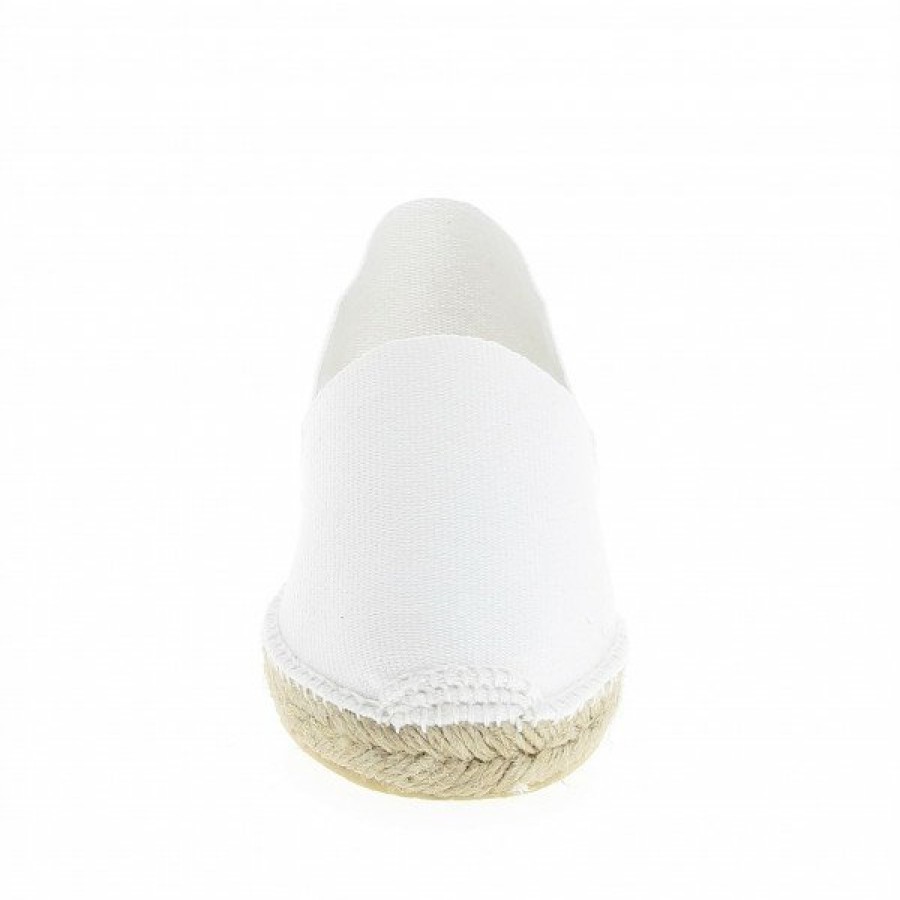 Espadrilles Maison de espadrille Cousu Main | Boucau 405 Blanc