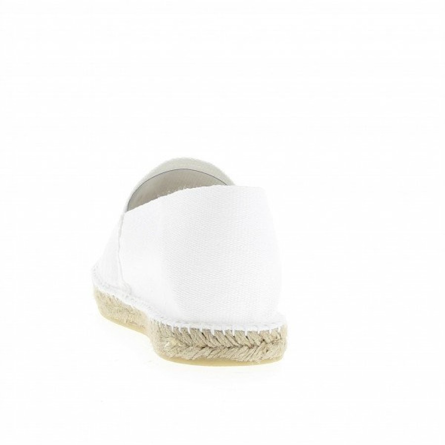 Espadrilles Maison de espadrille Cousu Main | Boucau 405 Blanc