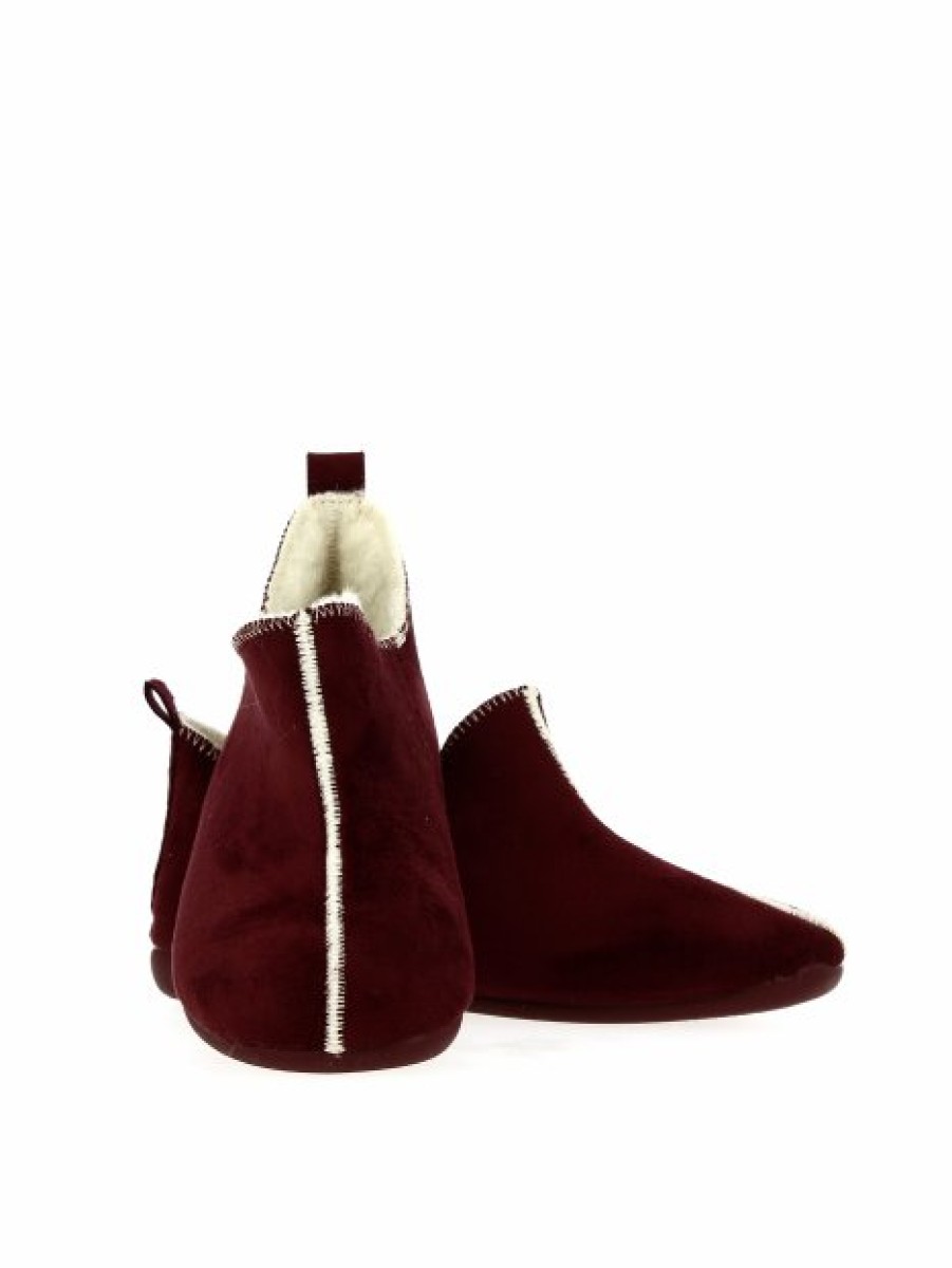 Pantoufles Maison de espadrille | Inth-P6030 H Bordeaux Rouge