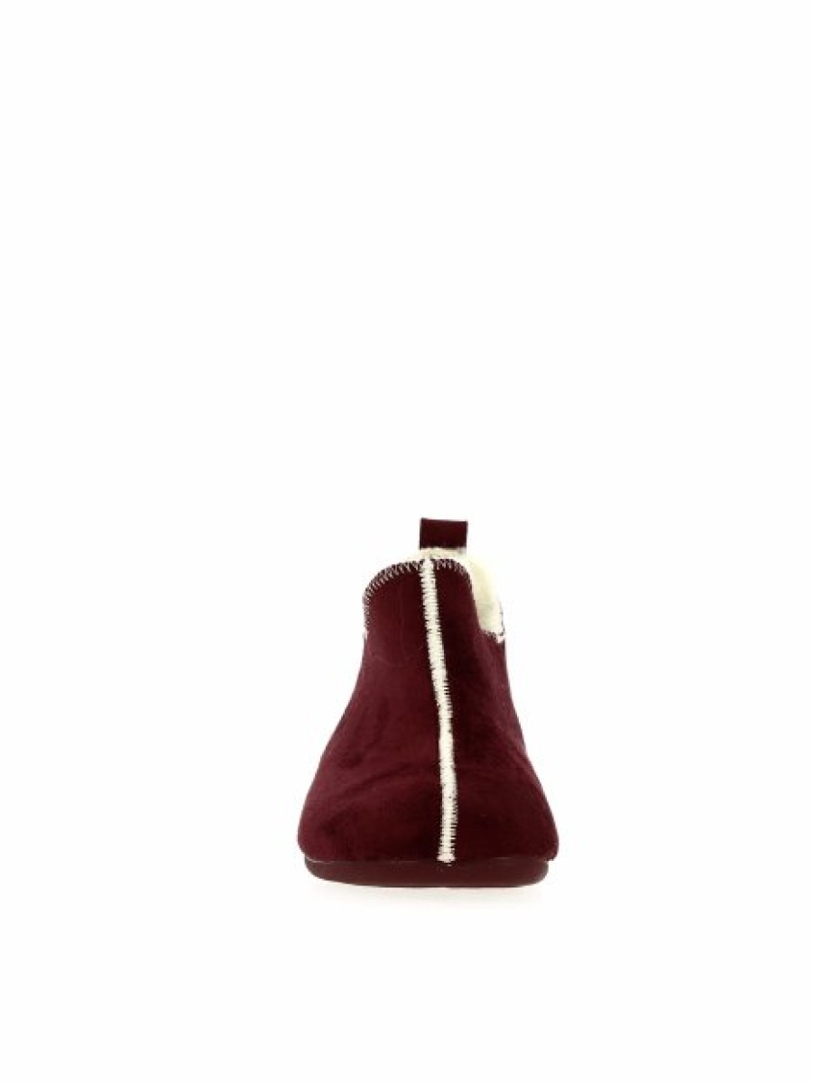 Pantoufles Maison de espadrille | Inth-P6030 H Bordeaux Rouge