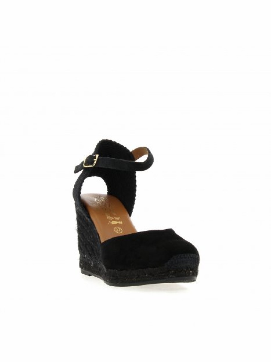 Espadrilles Maison de espadrille Femme | Inte23-801 Noir