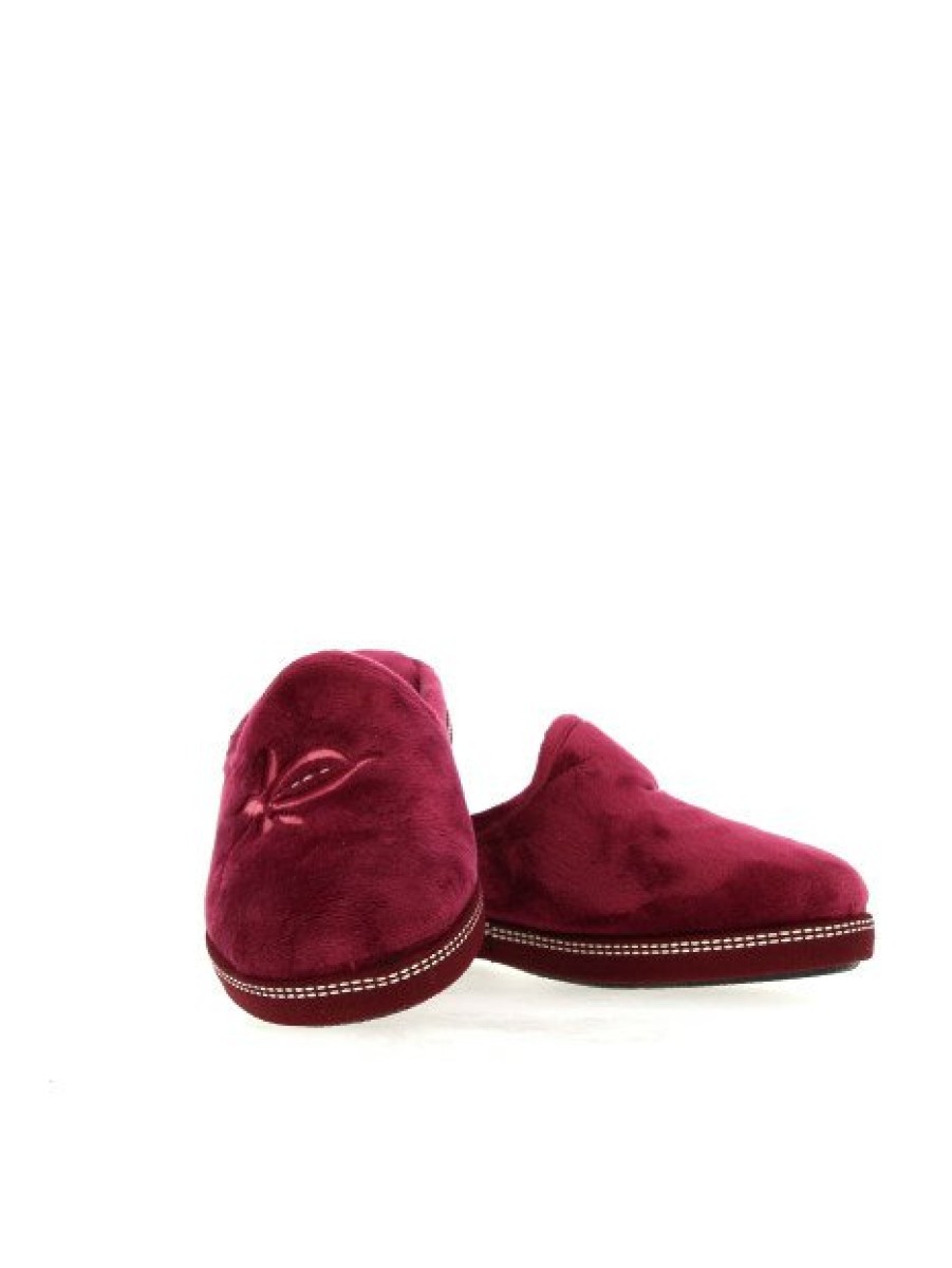 Pantoufles Maison de espadrille | Inth-P6805 Bordeaux Rouge