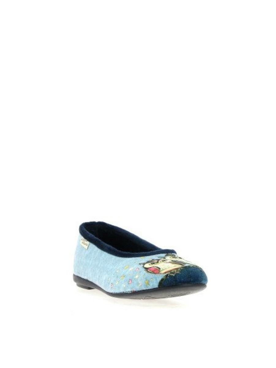 Pantoufles Maison de espadrille | Inth23-6041 Marine Bleu