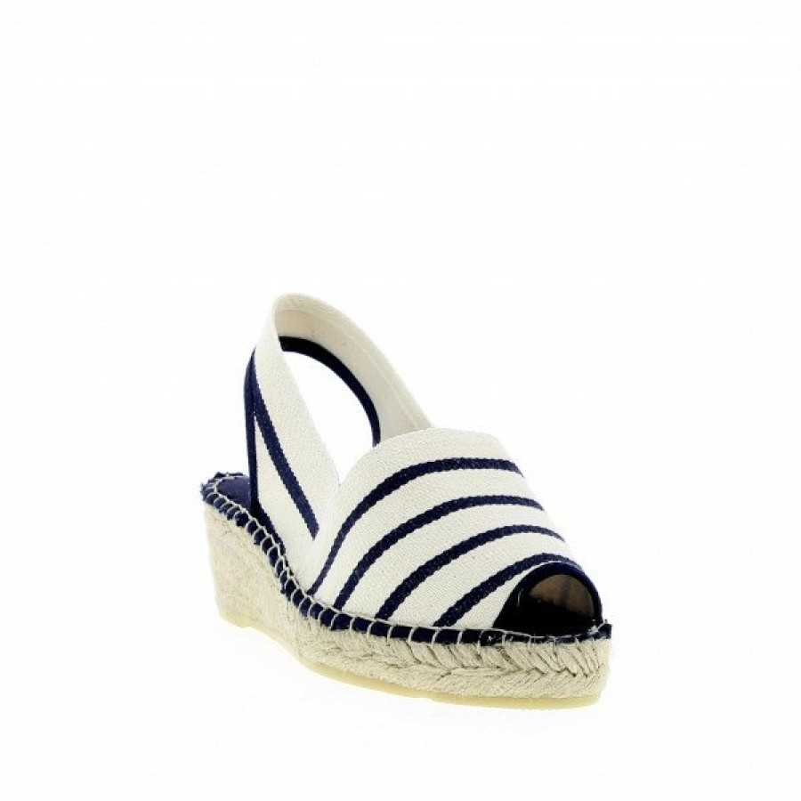 Espadrilles Maison de espadrille Femme | Inte-475 Ecru-Marine