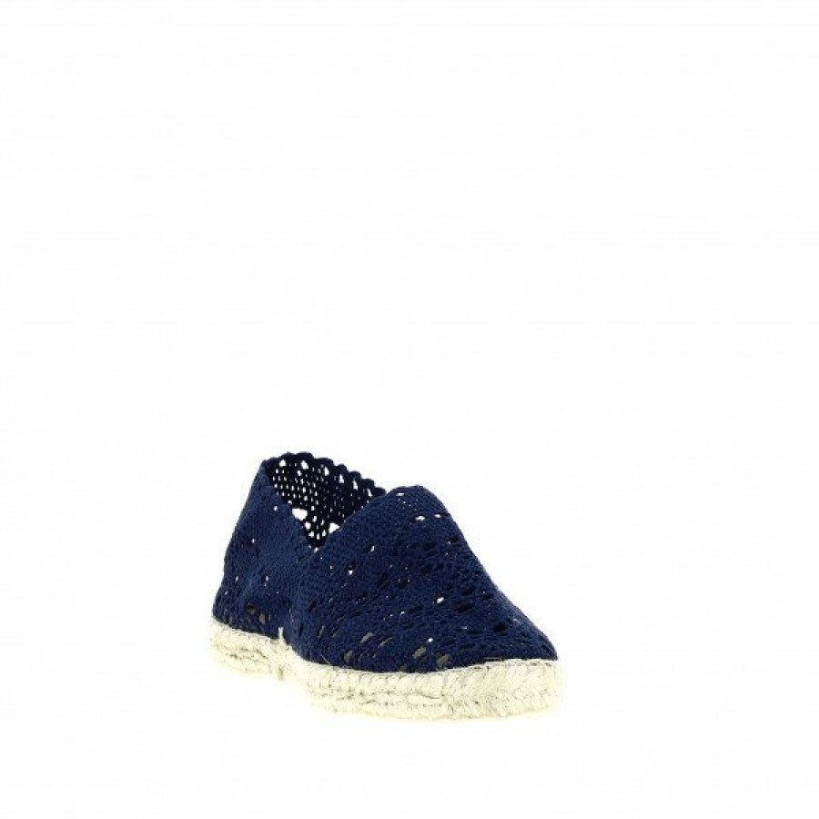 Espadrilles Maison de espadrille Femme | Inte-P324Dentelle Marine Bleu