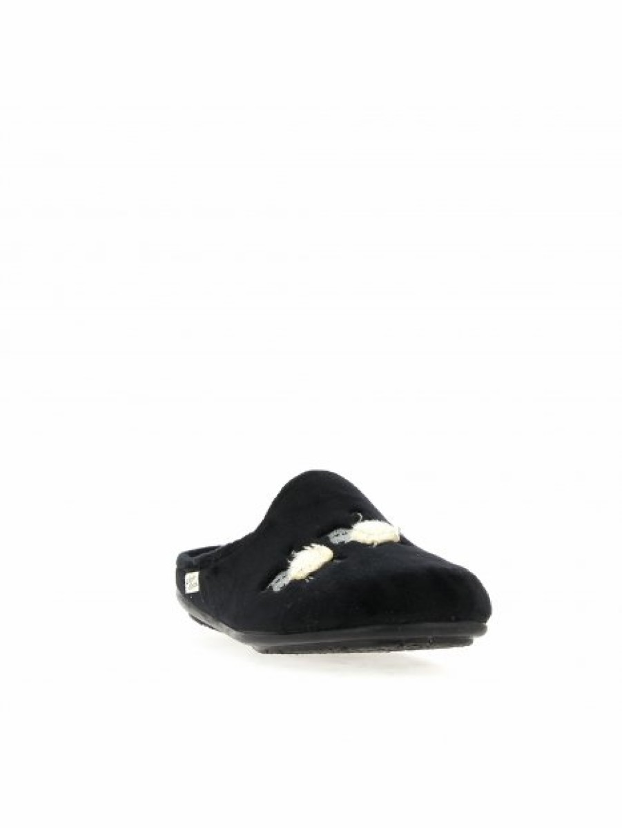 Pantoufles Maison de espadrille | Inth23-9011 Noir