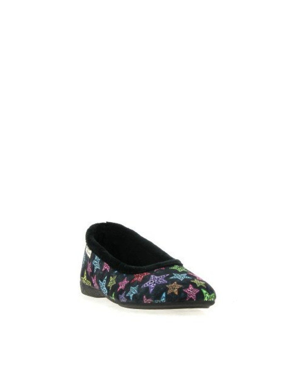 Pantoufles Maison de espadrille | Inth23-6172 Noir